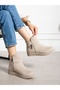 Veloce Cream Suede Orthopedic Women's Boots - 6