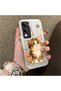 Vivo Y04 Compatible Silicone Edge Hard Back Case Cat Pattern Loving Couple Phone Case - 3