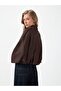 Women's Suede Jacket Bitter Brown Oversize Bomber Jacket with Epaulettes New Season - 3