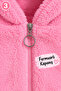Girl's Plush Hooded Zippered Cardigan 9-12 Years Old - 6