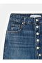72360 100% Cotton Button Detailed Jean-Blue - 7
