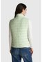 Women's mint green slim fit puffer vest - 3