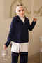 Navy Blue 3-Piece Knitwear Set - 3