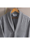 Lunara 100% Cotton Embroidered Family Bathrobe Set Mint/Grey M-L/L-Xl (6 Pieces) - 4