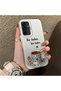 Samsung Galaxy A17 Compatible Silicone Edge Hard Back Case Turkish Coffee Patterned Phone Case - 3