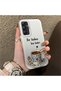 Samsung Galaxy A34 Compatible Silicone Edge Hard Back Case Turkish Coffee Patterned Phone Case - 3