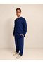 Men's Hajj Umrah Set, Crinkle Fabric, Comfortable Fit, Shirt and Pants, Two-Piece Set with Drawstring
