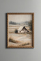 Country House - Vintage Patterned Painting - Fine Model