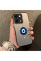 Oppo Reno 14 Pro 5g Compatible Silicone Edge Hard Back Case Evil Eye Bead Pattern Phone Case - 3