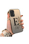 Samsung Galaxy A52 Compatible Silicone Edge Hard Back Case Letter E Patterned Lover Couple Phone Case