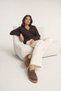 Vionel Earth Suede Genuine Leather Women's Loafer Shoes - 3