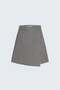 Houndstooth Shorts Skirt - Brown - 3
