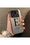 Oppo Find X9 Pro 5g Compatible Silicone Edge Hard Back Case Letter E Patterned Couple Phone Case - 3