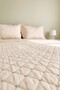 Velura Colored Embroidered Velvet Double Bedspread Set – 3 Pieces - 3