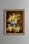 Grapes in a Blue Chinoiserie Bowl - Vintage Patterned Painting - Fine Model