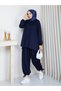 İkili Takım Gizem Oversize Side-Tie Shalwar - 2