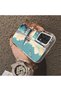 Samsung Galaxy A72 Compatible Silicone Edge Hard Back Case Galata Tower Patterned Phone Case - 4