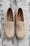Radal Suede Look Genuine Leather Inner Lining Straw Sole Men's Loafer Shoes - 2