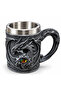 1 Piece Stainless Steel Mug with Dragon Eye 3D Design – Cafe Service, Beverage Mug, Metal Cup - 2