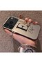 حافظة هاتف متوافقة مع iPhone 17 Pro مصنوعة من السيليكون بحافة صلبة وخلفية صلبة على شكل حرف E مع نمط حرف E لزوجين من الأحباء - 2