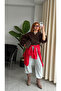 Premium Trend Belt Detailed Bomber Trench Coat