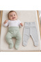 2-Piece Baby Pants with Booties, Wide Foldable Waistband, Interlock - 7