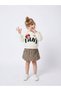 Girl's Minnie Mouse Themed 2-Piece Set with Plaid Bowknot Skirt