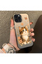 For iPhone 15 Pro Compatible Silicone Edge Hard Back Case Cat Pattern Lover Couple Phone Case - 3