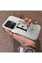 Vivo X200 Fe Compatible Silicone Edge Hard Back Case Letter E Patterned Couple Phone Case - 2