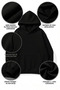 Unisex Soft Textured Pink Car Poster Printed Design Oversize 3 Thread Hoodie Sweatshirt - 6