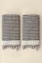 Ponpon Hand Towel Chickpea Woven 50X90 2-Pack Anthracite