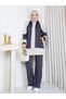 Double Suit with Sudem Garnish and Collar Detail with Zipper
