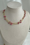 Gold Yellow Bead Detailed Multi-Row Chain Necklace (40cm) - 3
