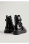 26103862K Buckle Detail Genuine Leather Boots for Women - 3