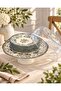 8 Piece Porcelain Velour Anthracite Cake Set - 2