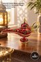 5 Pieces of Stone Alaatin Magic Lamp – Decorative Ornate Table Lamp, Gift Home Accessory, Magic Lamp Genie Lamp