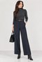 Double Leg Style Side Pocket Pants with Fish Scale Texture - 2