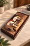 Luxury Large Size Classic Backgammon Set, Backgammon Set with White Horse and Dog Theme, Gift Backgammon Dimensions: 49X24X6 cm - 6
