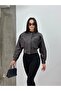 Veyra Cep Detailled Crop Faux Leather Jacket Bitter Brown - 6