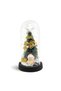 2 Glass Jars – Christmas Themed Lighted Decorative Table Ornament, Christmas Lighted Glass Dome, Holiday Snow Globe - 3