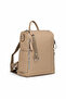 Jkln Women's Backpack and Shoulder Bag Large Volume Daily Casual Beige Bag Im399-2 - 2