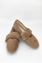 Women's Soft Comfortable Plush Daily Home Shoes with Buckle Detail - 4