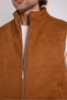 Regular Fit Suede Vest - 6