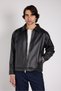 Oversize Zippered Premium Leather Jacket