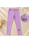 Girl's Stoned Heart Detailed Leggings Set of 4 - 4
