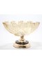 1 Piece of Luxury Crystal Glass Gondola with Stand – Gold Detailed Presentation Tray and Decorative Serving Tray, Gondola Serving Tray, Crystal Glass - 2