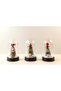 5 Glass Jars – Christmas Themed Lighted Decorative Desktop Ornament, Christmas Snow Globe - 3