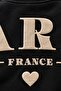 Women's Oversize Sweatshirt Paris 3D Printed Black – Crew Neck, Printed on Sleeves and Back, 3 Yarns - 5