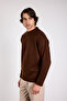Oversize Crew Neck Basic Knit Sweater - 4