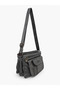 Women's Multi-Compartment Faux Leather Shoulder and Crossbody Bag - 5